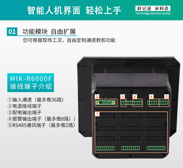 米科MIK-R6000F無紙記錄儀功能模塊自由擴(kuò)展